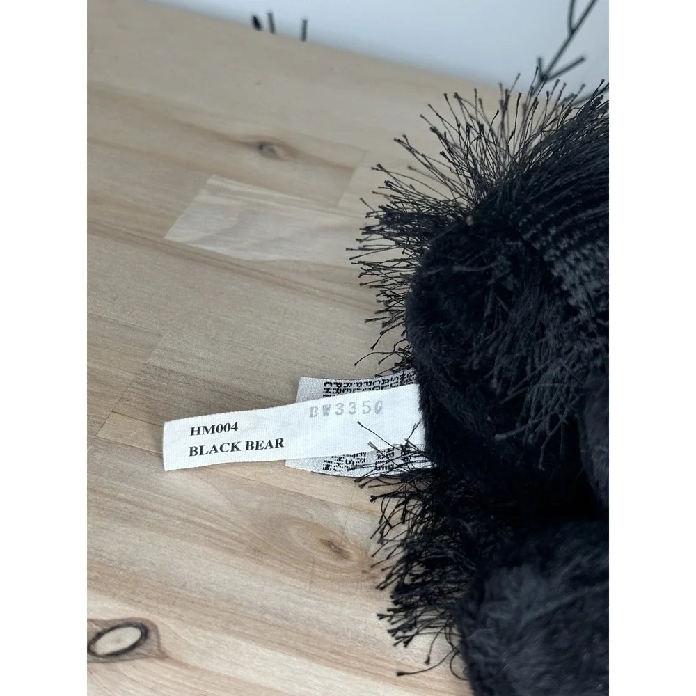 GANZ Webkinz Retired Black Bear Plush Stuffed Animal 2009 HM004